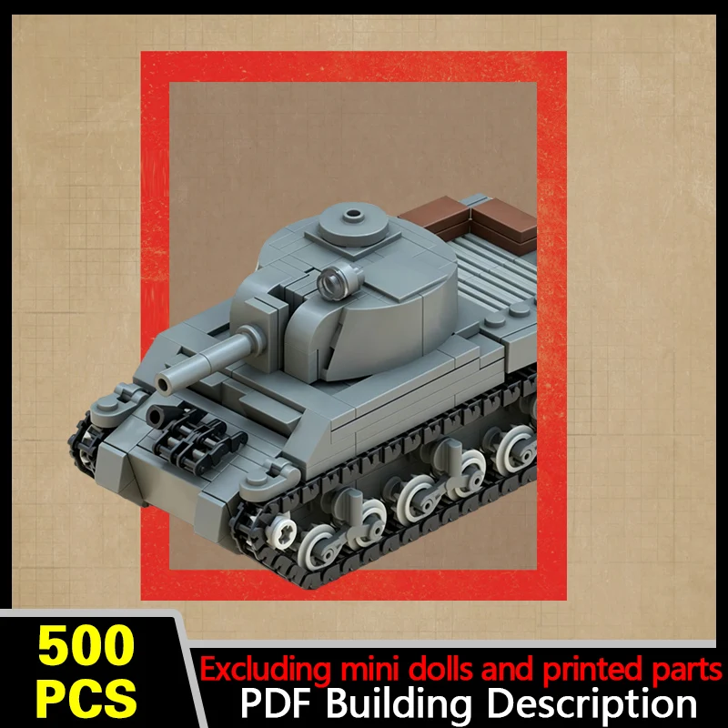 M4A1 Light Military Tank Model MOC Building Bricks War Equipment Style Modular Technology Gifts Holiday Assemble Toys Suit