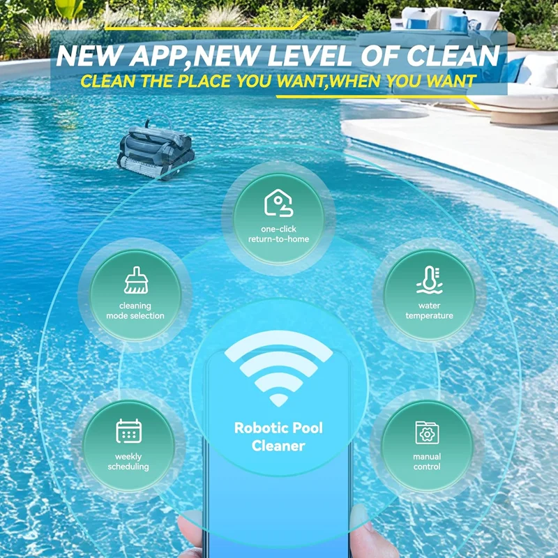 Best Selling Intelligence Robotic Pool Cleaner Wall Climbing Automatic Swimming Pool Cleaning Robot