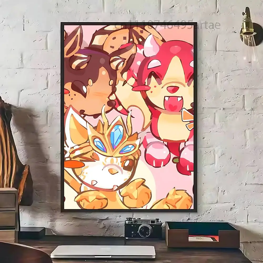 Canvas Painting for Living Room Home Decor Poster Fans Gifts-unframed Game A-Adopts Me Artists Clear Transparent Japanese