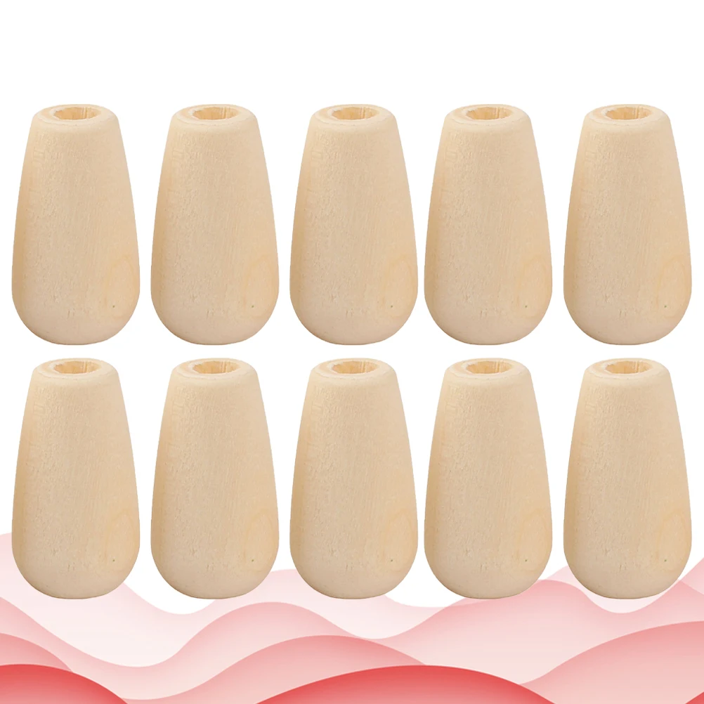 

100pcs Wood Beads Smooth DIY Craft Material Jewelry Making Accessories Creative Diy Bead Accessories Home Decor