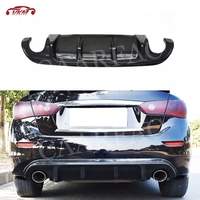 ABS Material Carbon Look Rear Bumper Lip Diffuser For Infiniti Q50 Base Sport 2014 2015 2016 2017 Gloss Black/Matte Black Covers