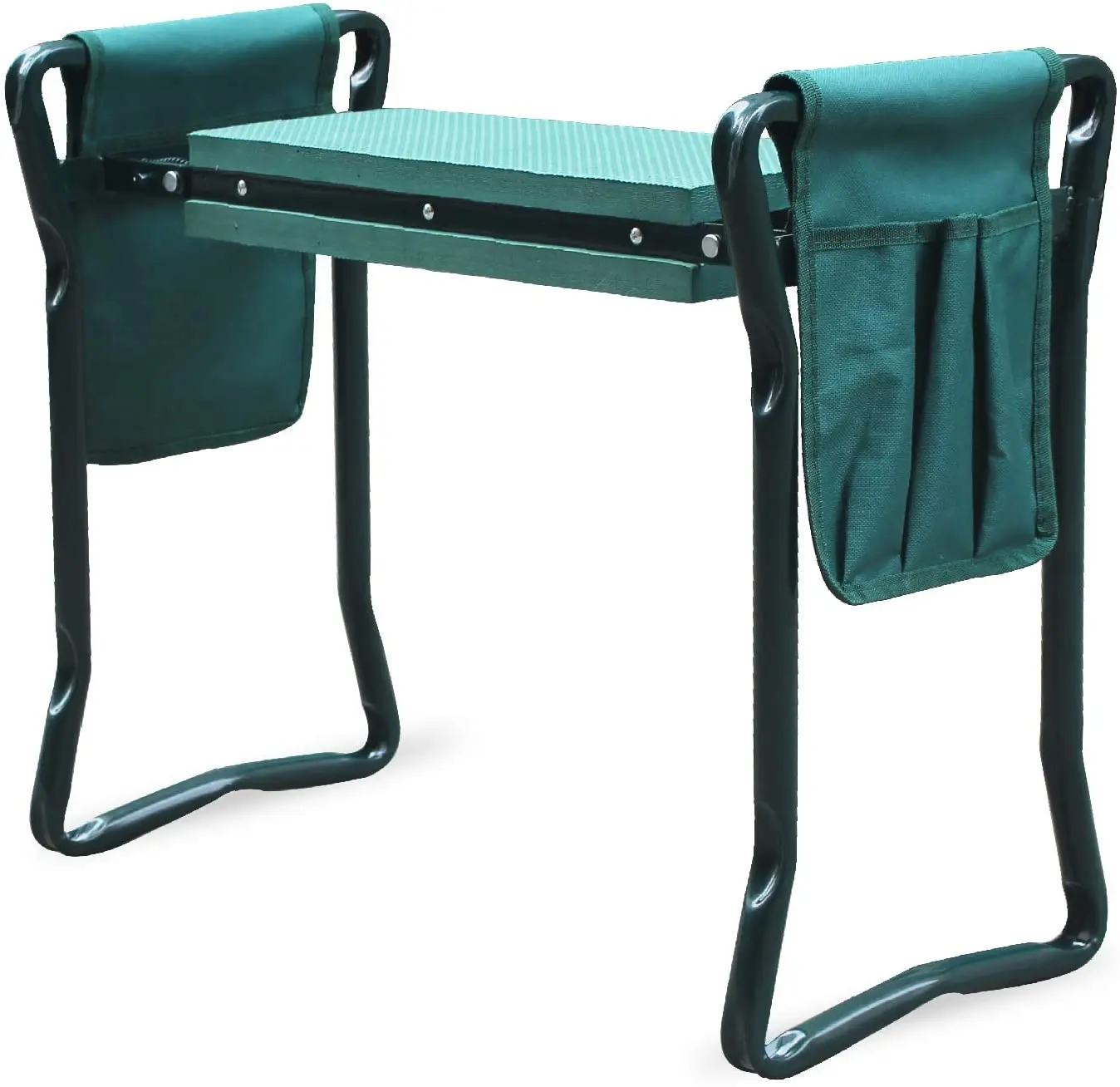 

2-in-1 Garden Kneeler and Seat, Foldable Gardening Bench with Tool Bag, Portable Knee Protection Stool for Outdoor Gardeners