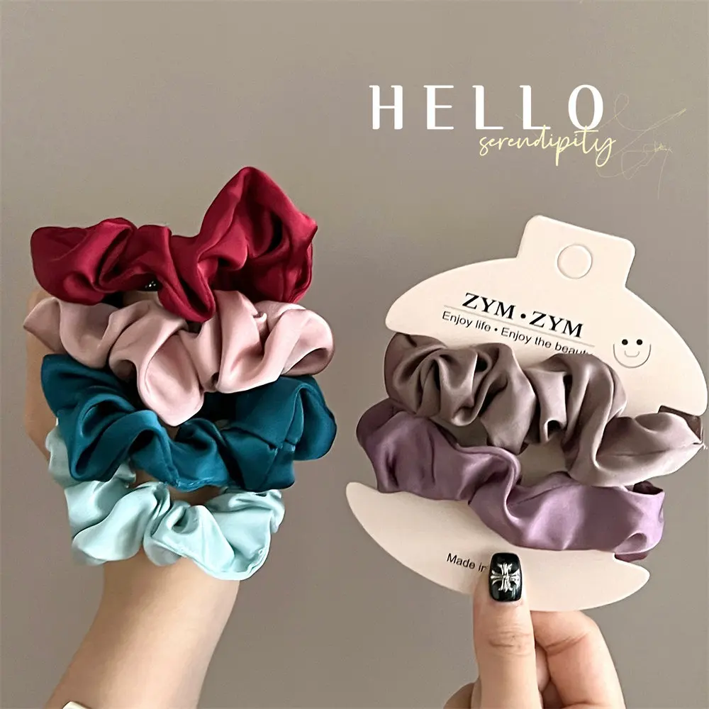 2Pcs New Korean Gentle And ladylike Style Solid Color Basic Versatile Headband For Girls With High Elasticity