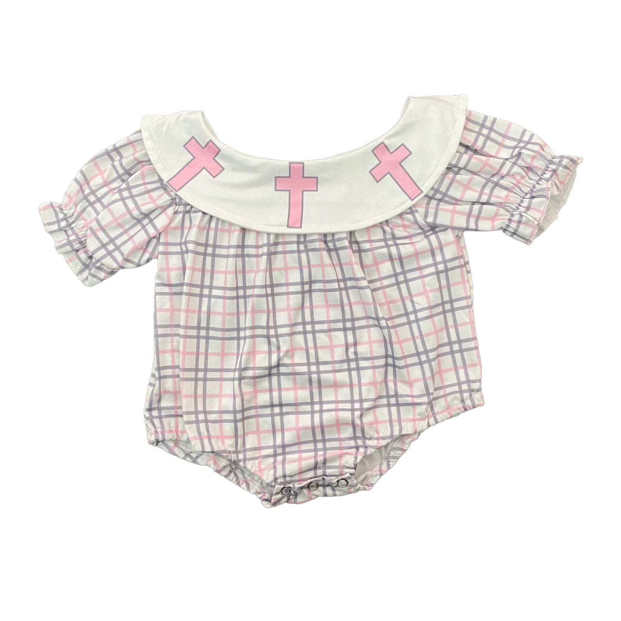 Wholesale girls suit fashion baby boutique plaid lobster cute shorts newborn suit crab summer suit