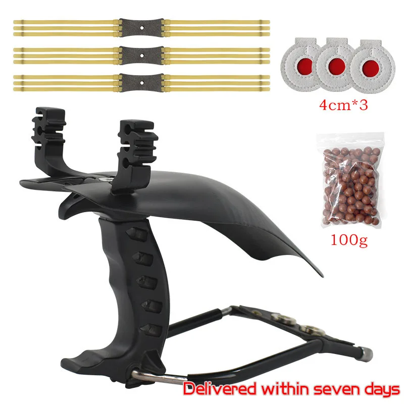 

Folding Wrist Slingshot Shooting Slingshot Package with Metal Guard Outdoor Hunting Slingshot High Quality Rubber Band Catapult