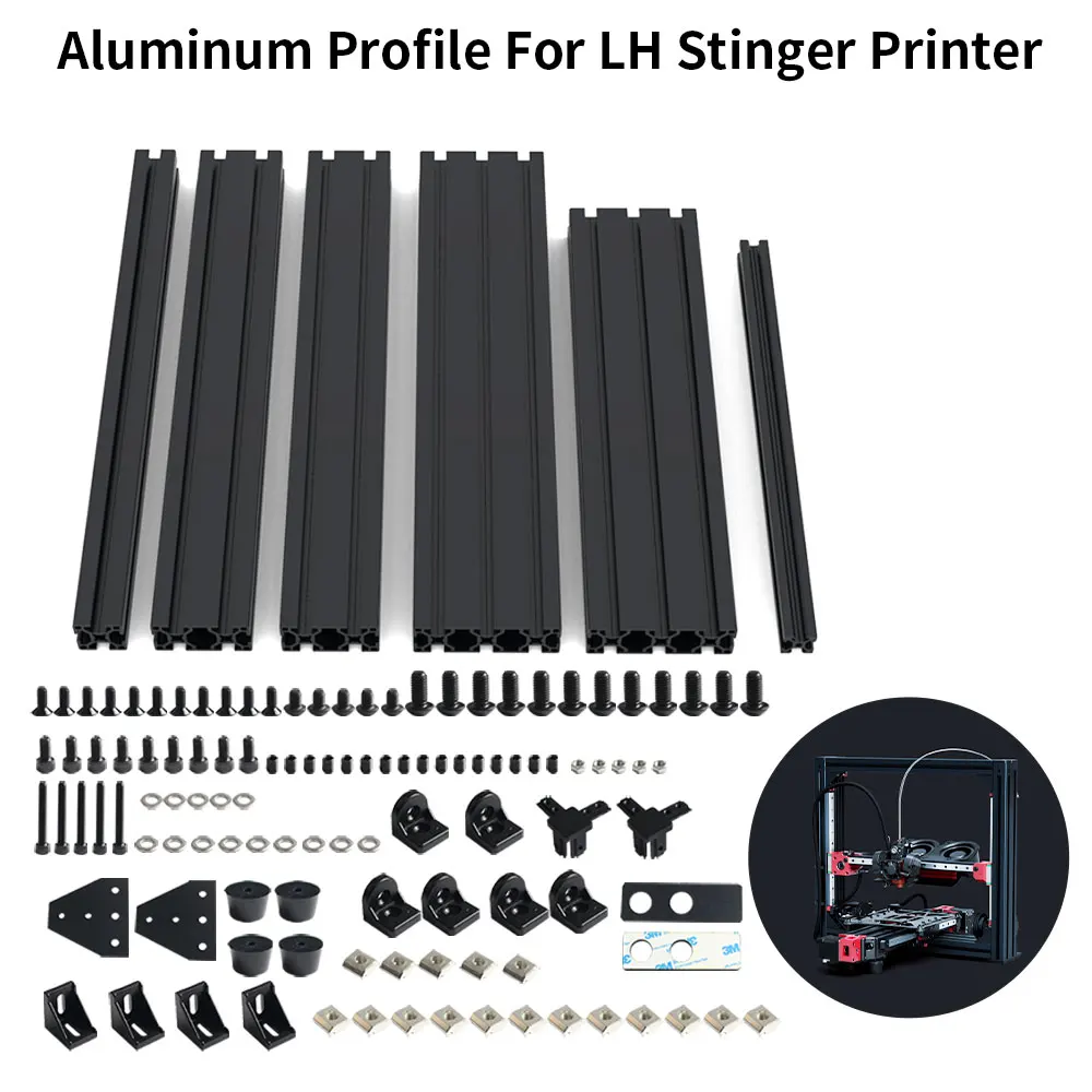 FYSETC LH Stinger Aluminum Profile Structural Kit Aluminum Extrusion Profile Frame Kit For LH Stinger 3D Printer Accessories