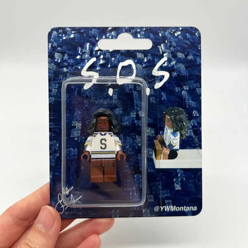 Sza Sos Album Collectible Building Block Figure Handmade Hang Card Toy Music Fan Peripheral Desktop Collection Decoration