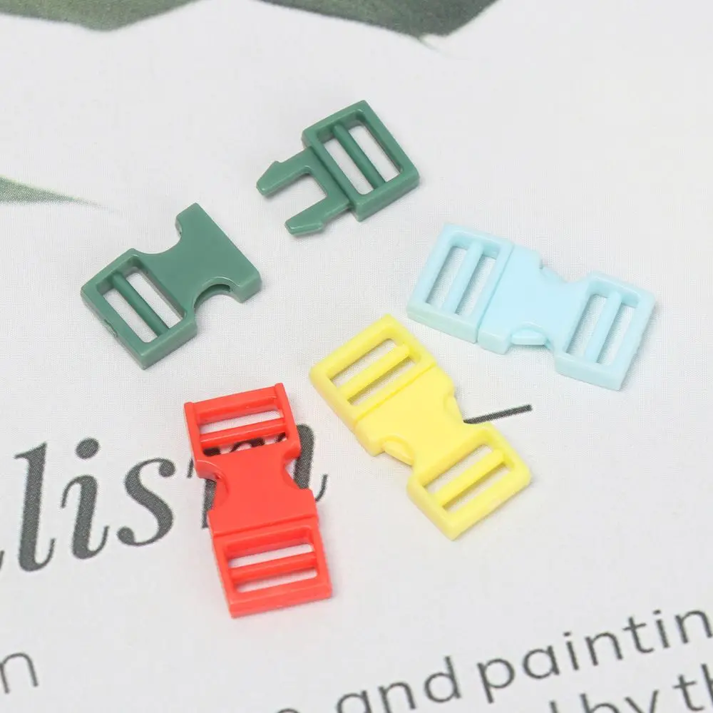 10/20pcs 6mm DIY Bracelet Webbing Asseccories Mini Buckle Handmade Backpack Button Dog Collar Strap  Bags Buckles