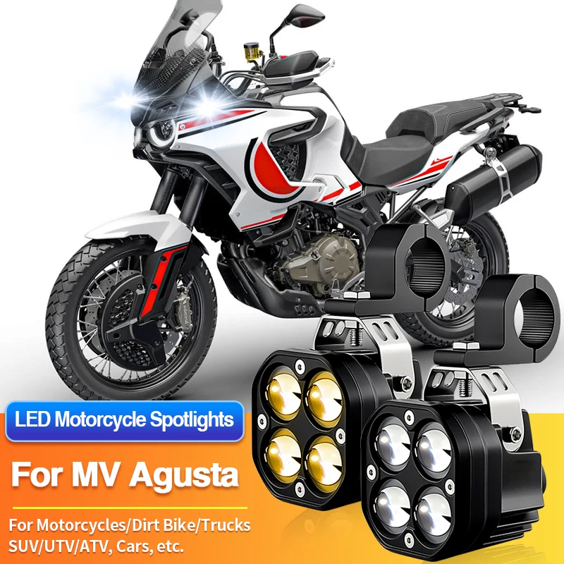 

1 комплект универсальных светодиодных противотуманных фар для мотоциклов MV Agusta Brutale 1000 RS/Dragster 800RC/800RR/800RR SCS/800