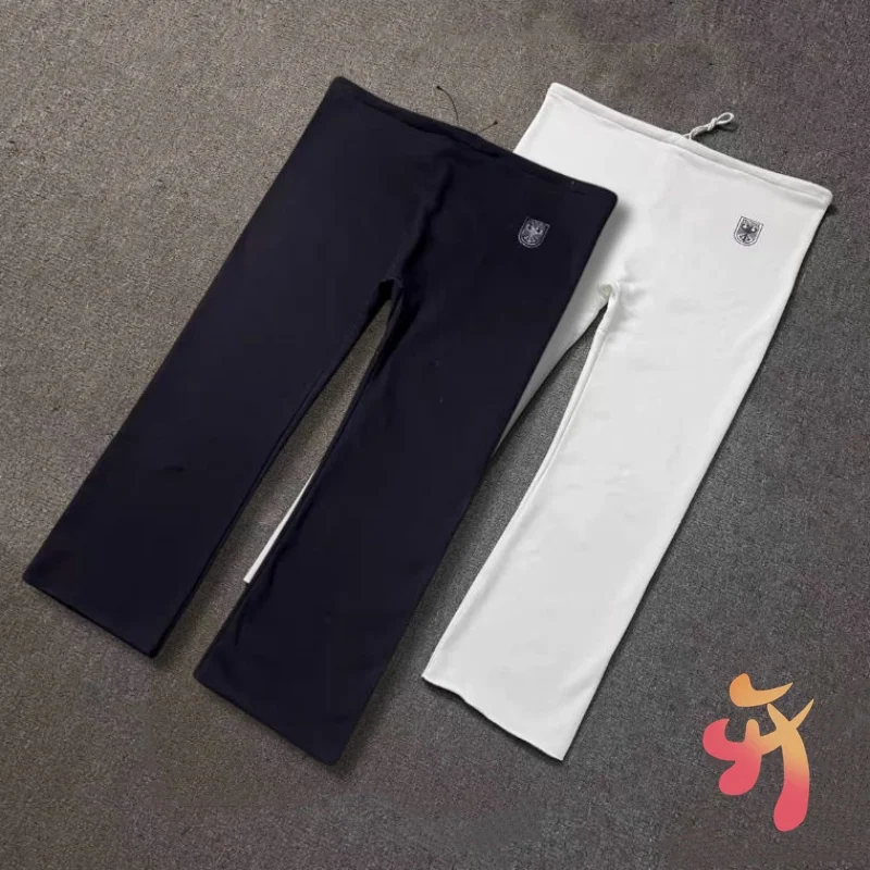 

Брюки Kanye большого размера в американском стиле High Street, спортивные штаны с двойным принтом орла, повседневные свободные брюки, мужские и женские защитные брюки