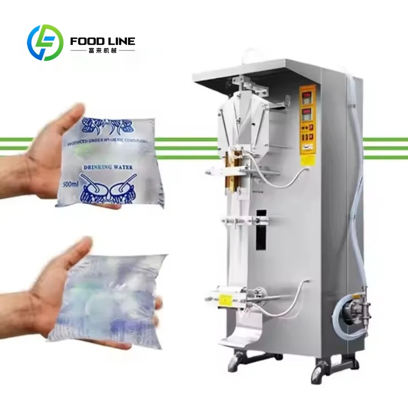 Electric Liquid Pouch Packer 500ml Bag Filling Machine Mineral Water Pure Sachet Milk Juice Detergent customized automatic