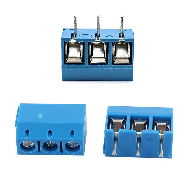 

300PCS Blue ABS KF301-3P 5.08Mm 3 Pin Connect Terminal Screw Terminal Connector-A80Z