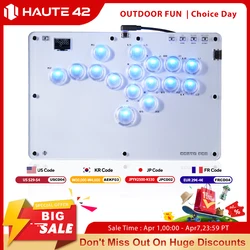 Haute42 Joystick Arcade Hitbox Controller Button Rim leverless Arcade Stick Controller For PC/ Ps4 / ps5/Steam Fightstick Arcade
