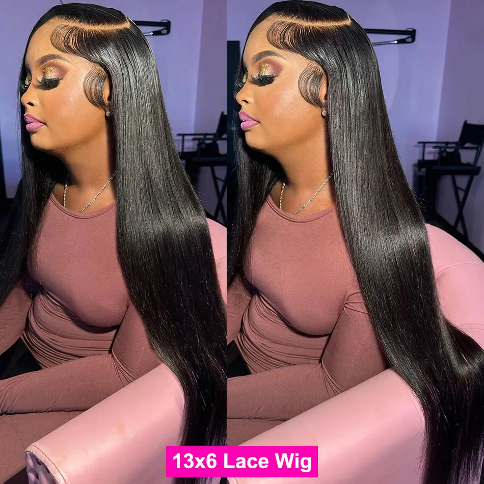 HD Lace Frontal Wig Brazilian Remy Straight Human Hair Wigs 13x4 13x6 Transparent Lace Front Human Hair Wig For Women PrePlucked