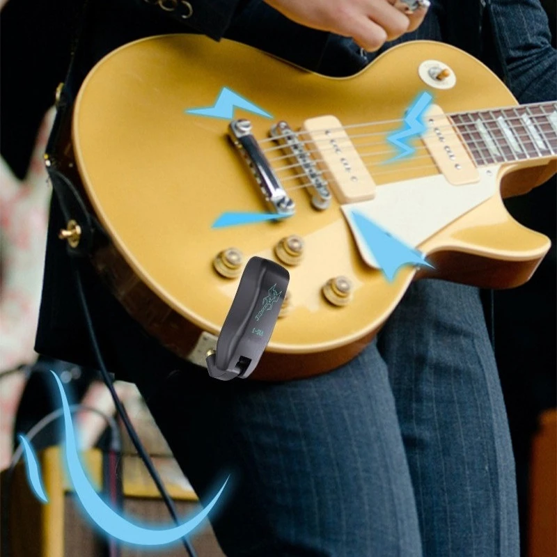2.4G Guitar Wireless Transmitter Receiver Set Real-time Transmission System Stage Performance Transmitter Receiver Guitars Parts