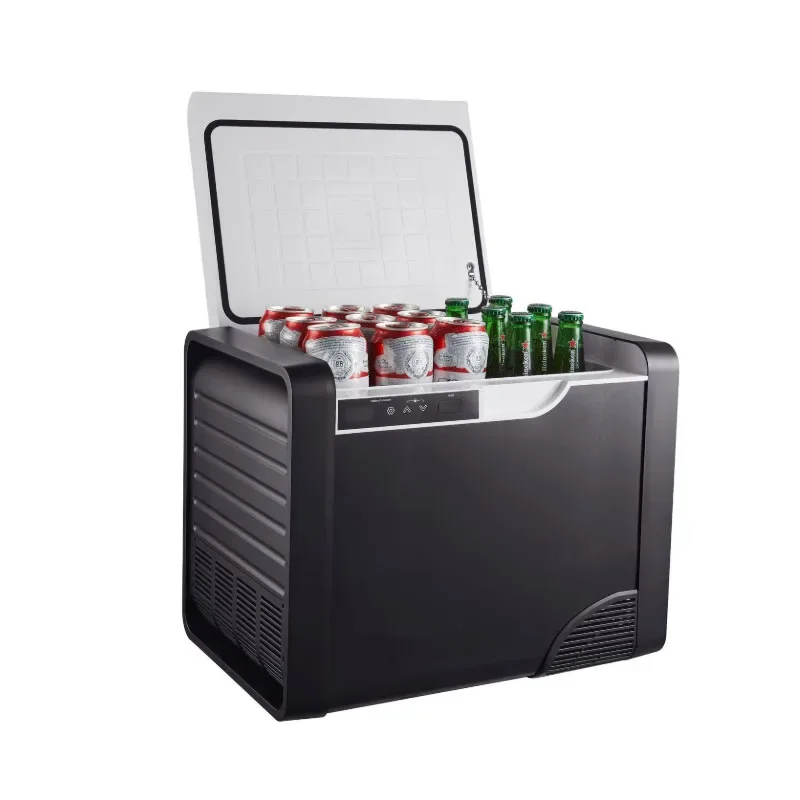 

50L Car Home Dual-purpose Compressor Travel Portable Office Apartment Small Refrigerator Intelligent Battery Protection