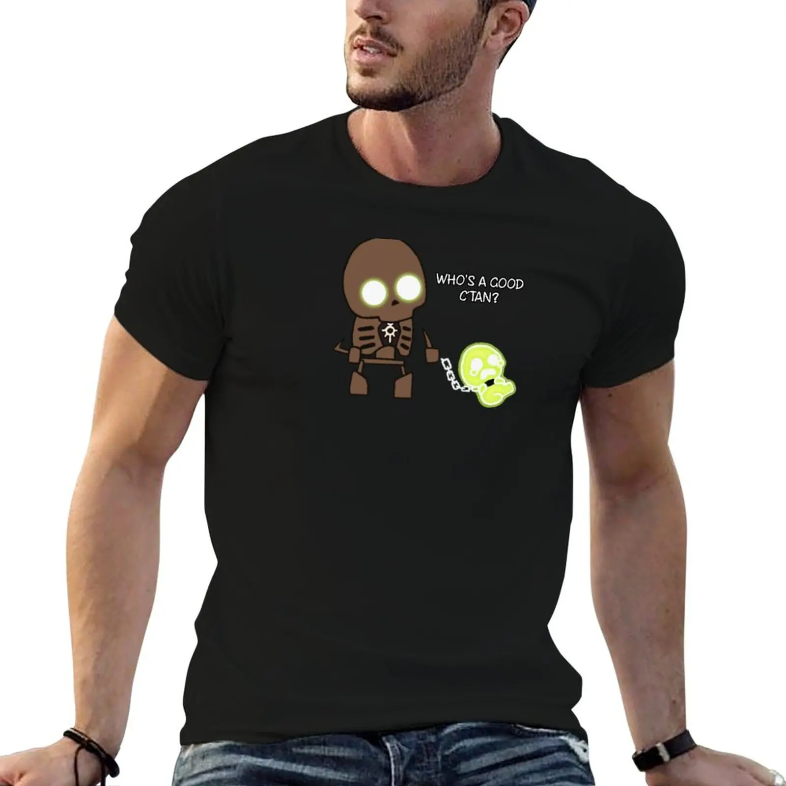 shirt t cotton T-Shirt shirt quality man high t man and necrons cotton c'tan
