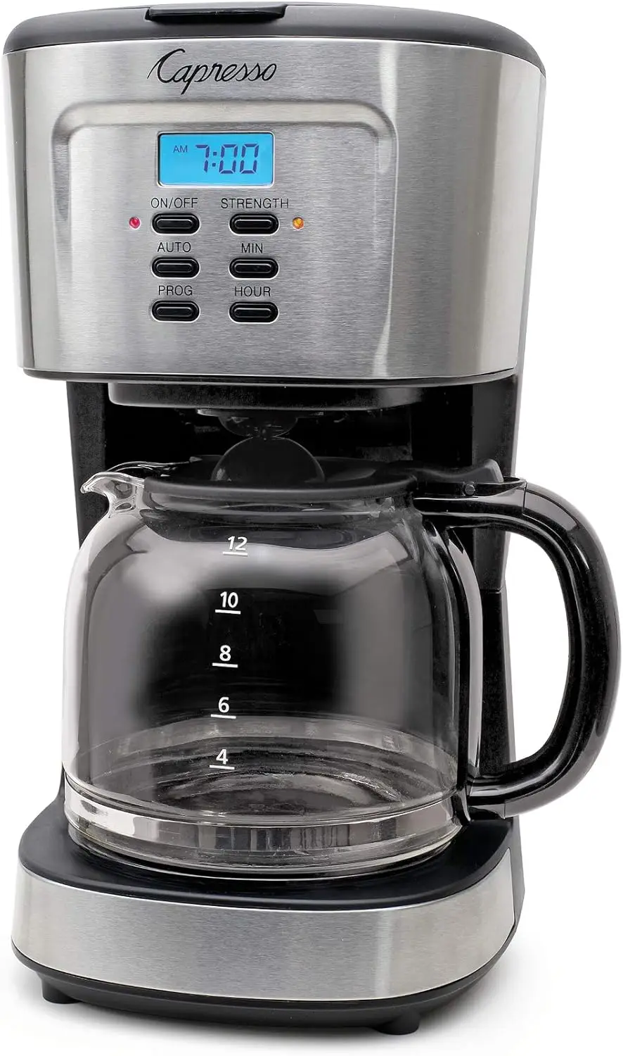

12-Cup Coffee Maker with Glass Carafe, Stainless and 416.05