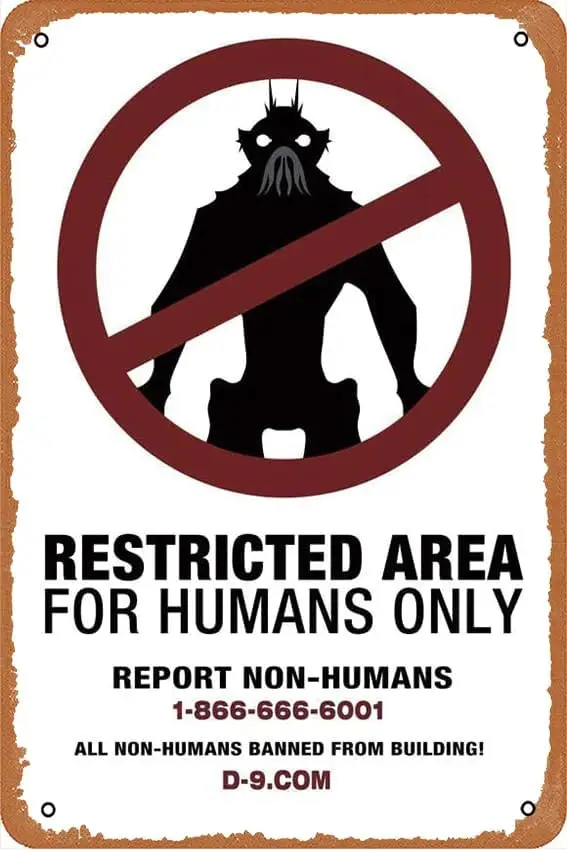 District 9 Movie (2009) Poster Vintage Metal Tin Sign Retro Style Wall Plaque Decoration Metal Sign 8x12 inch sign
