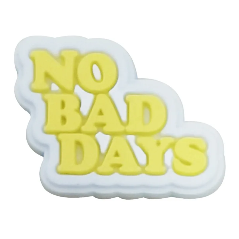 Breloques en PVC pour sandales, accessoires de chaussures, Keep It Weird Miss You, Good Vibes, décorations pour sabots en croc, New Funny Phrases, 1Pc