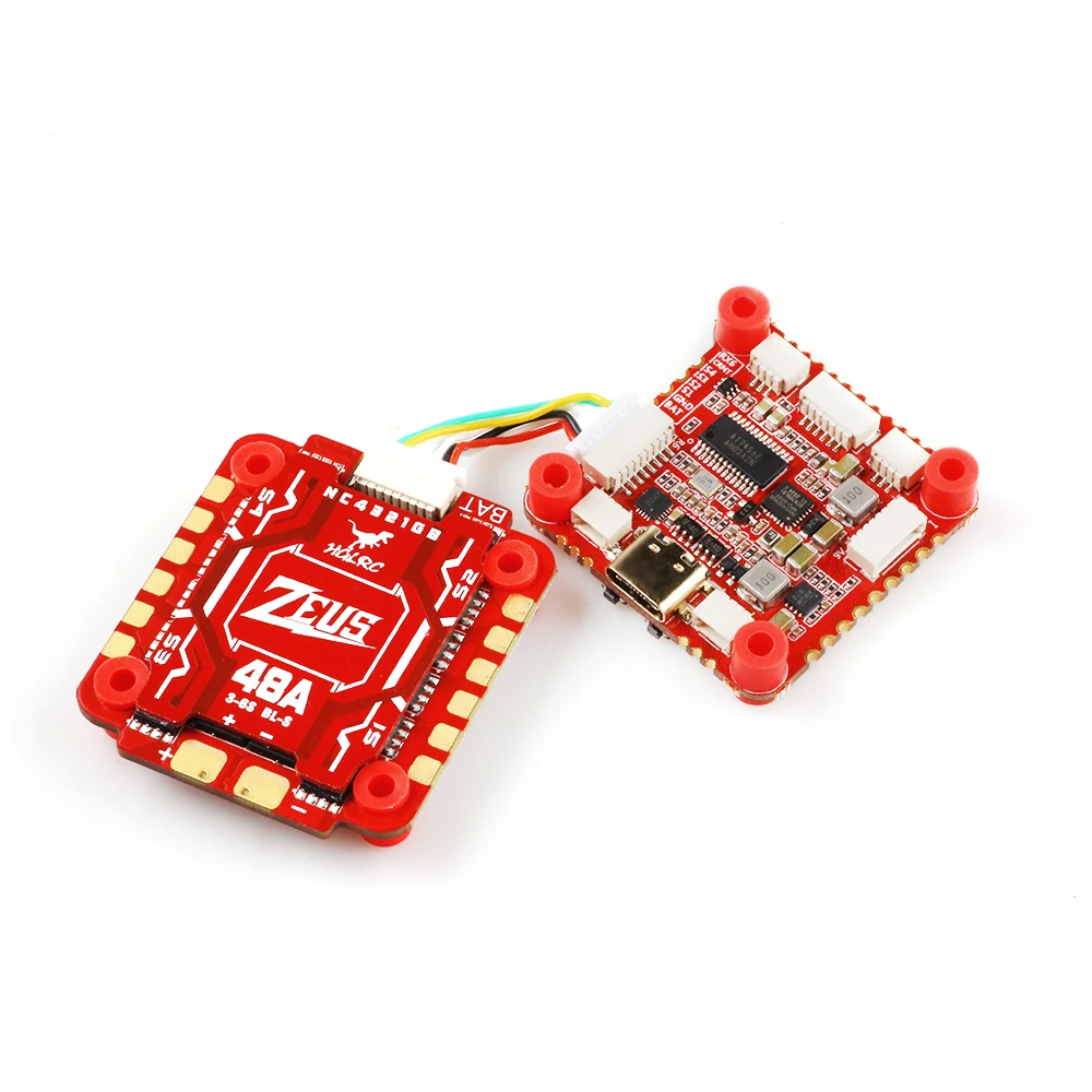 Imagem -03 - Hglrc Zeus F748 Pilha 36s Mpu6000 F722 Controlador de Vôo 48a Blhelis 4in1 Esc para Fpv Racing Drones Estilo Peças Diy