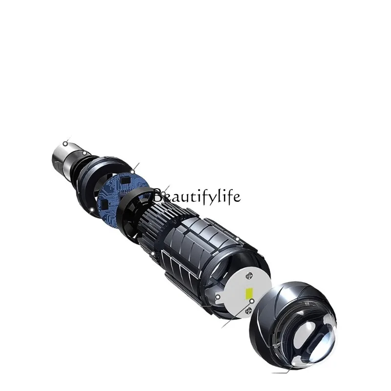 Motorcycle Led Lens Headlight Modification Accessories Distant and near Light Integrated Three-Claw Bulb