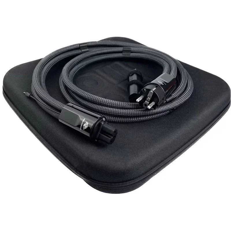 Dragon Power Line Hoge stroom Lage Z / Ruisafvoer HiFi Audio Wisselstroomkabel US / EU Schuko 15A / 20A Stekker