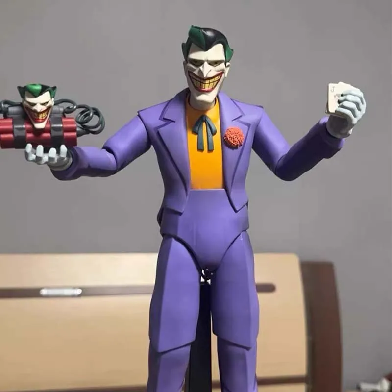 Genuino Joker 1/6 Action Figure 12 Pollici Giunti Mobili Modello Giocattolo Del Fumetto Batman Versione Animata Desktop Decor Collezione Regalo