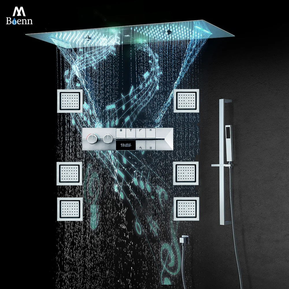 M Boenn 6 Functions Shower System Set Bathroom Faucet Hotel Spa Couples Taking a Shower Head