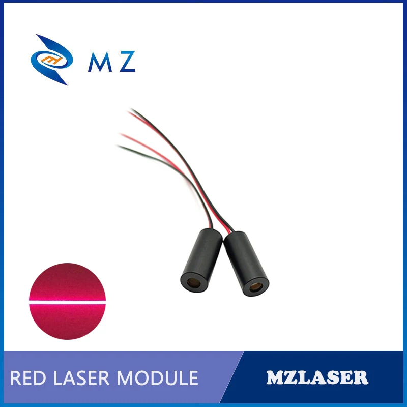 Modulo diodo laser linea rossa Mini compatto di alta qualità D8mm 635nm 10mw 3V Macchina di livello industriale Tipo di azionamento ACC Laser a linea rossa