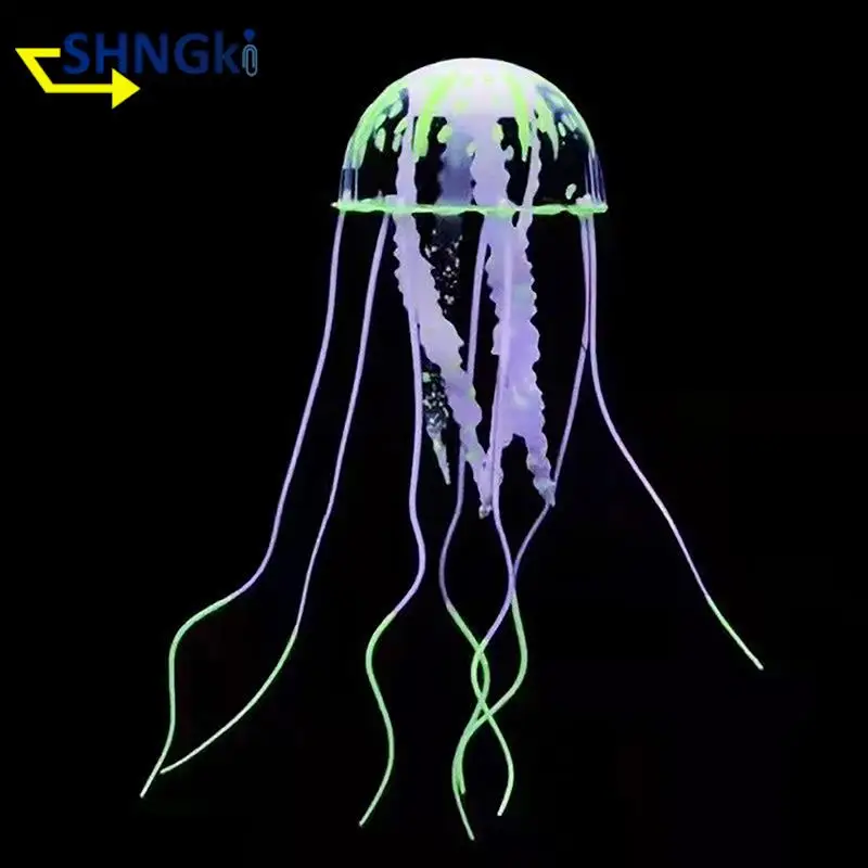 Marine Aquarium Decoration Jellyfish for Aquarium Decors Luminous Accessories Aquatic Plants for Natural Aquariums & Fish Bowls