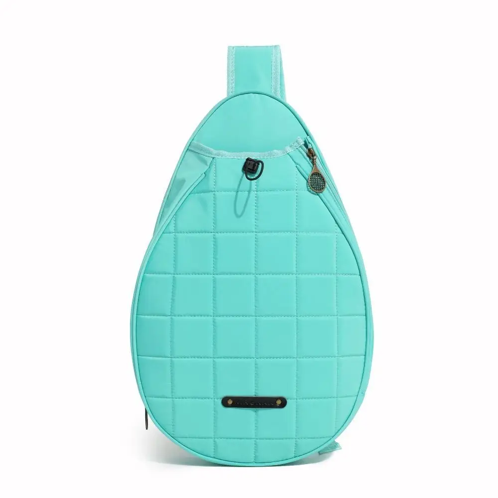 Large Capacity Tennis Crossbody Backpack Zipper Closure Waterproof Lightweight Sling Bag Adjustable Strap Organizer