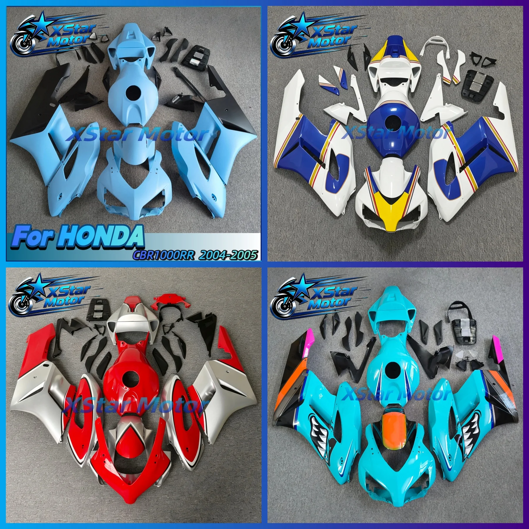 Suitable For CBR1000RR 2004 2005 SC57 CBR1000 RR Motorcycle Shell Fairings Spoiler Body ABS Injection Molding