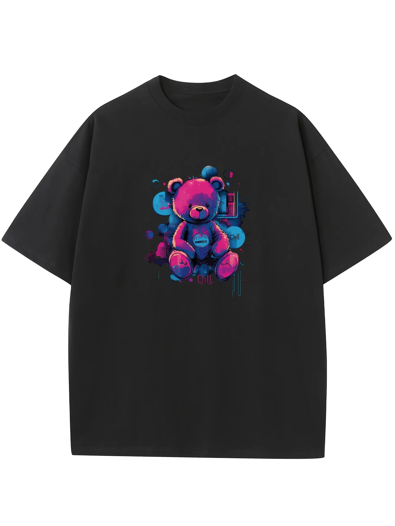 

Мужская повседневная черная футболка из 100% хлопка с короткими рукавами и круглым вырезом, футболка с принтом в американском стиле уличной моды, летняя футболка