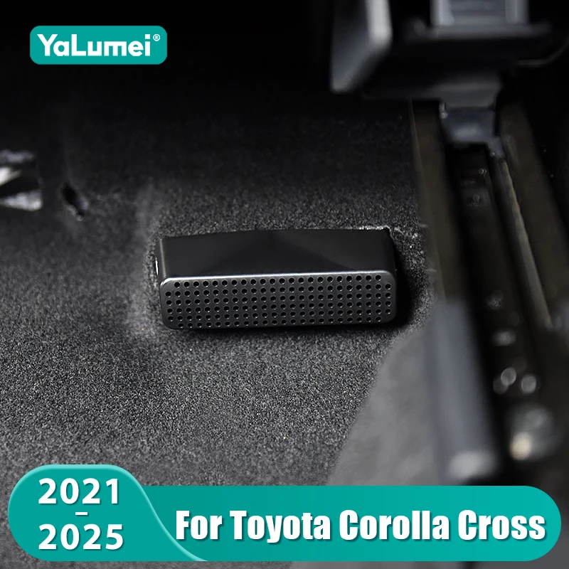 For Toyota Corolla Cross XG10 2021 2022 2023 2024 2025 Hybrid Car Rear Seat Under Air Vent Duct Outlet Cover Shell Accessories