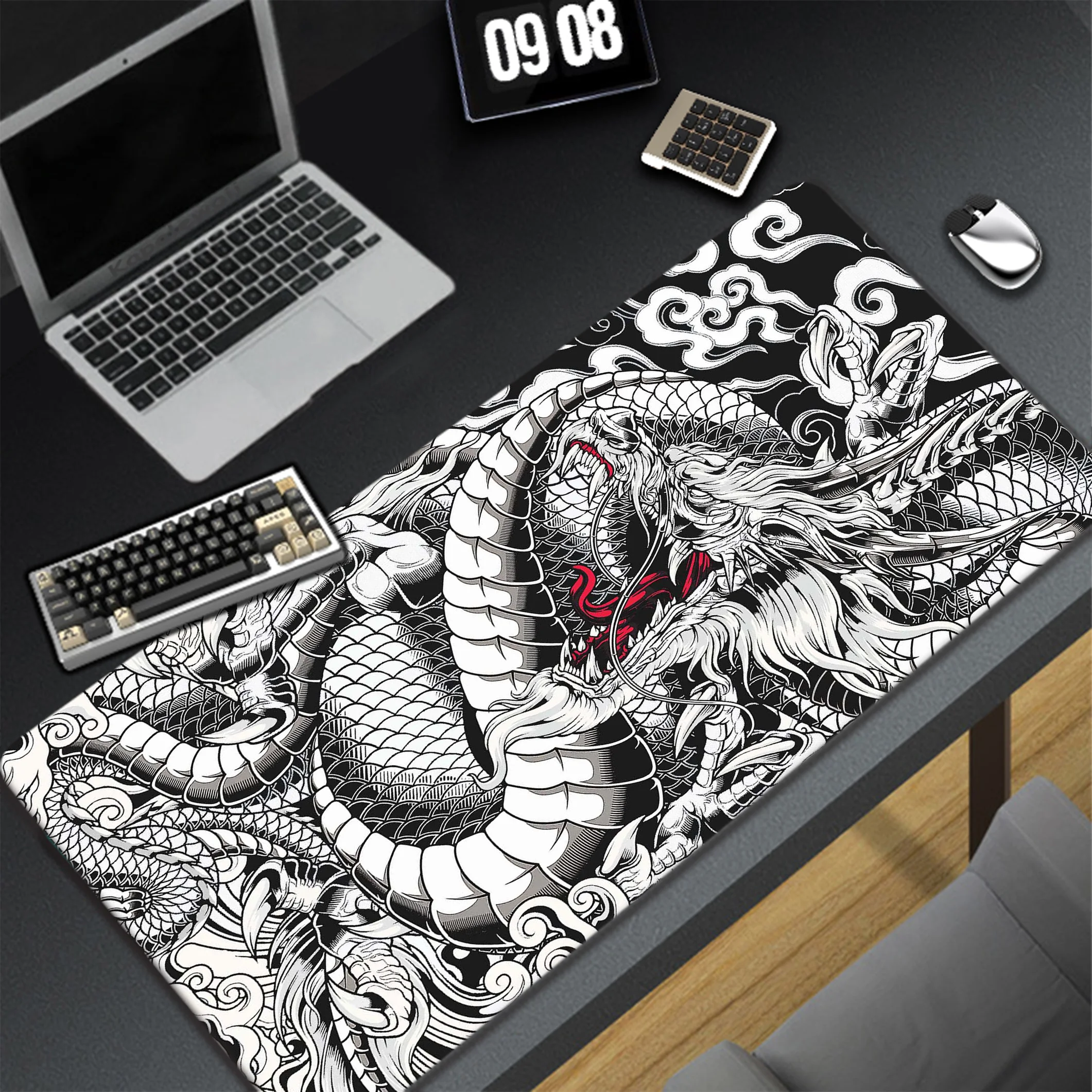 Dragon Mouse Pad Notebook Gaming Muis Mat Gamer Xxl Grote Muismat Vergrendeling Rand Bureau Pads Rubber Коврик Rubberen Toetsenbord Matten