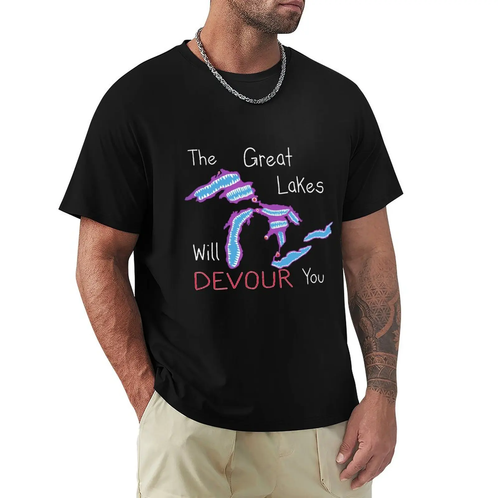 

The Great Lakes Will Devour You T-Shirt Anime t-shirt shirts graphic tee outfits for men