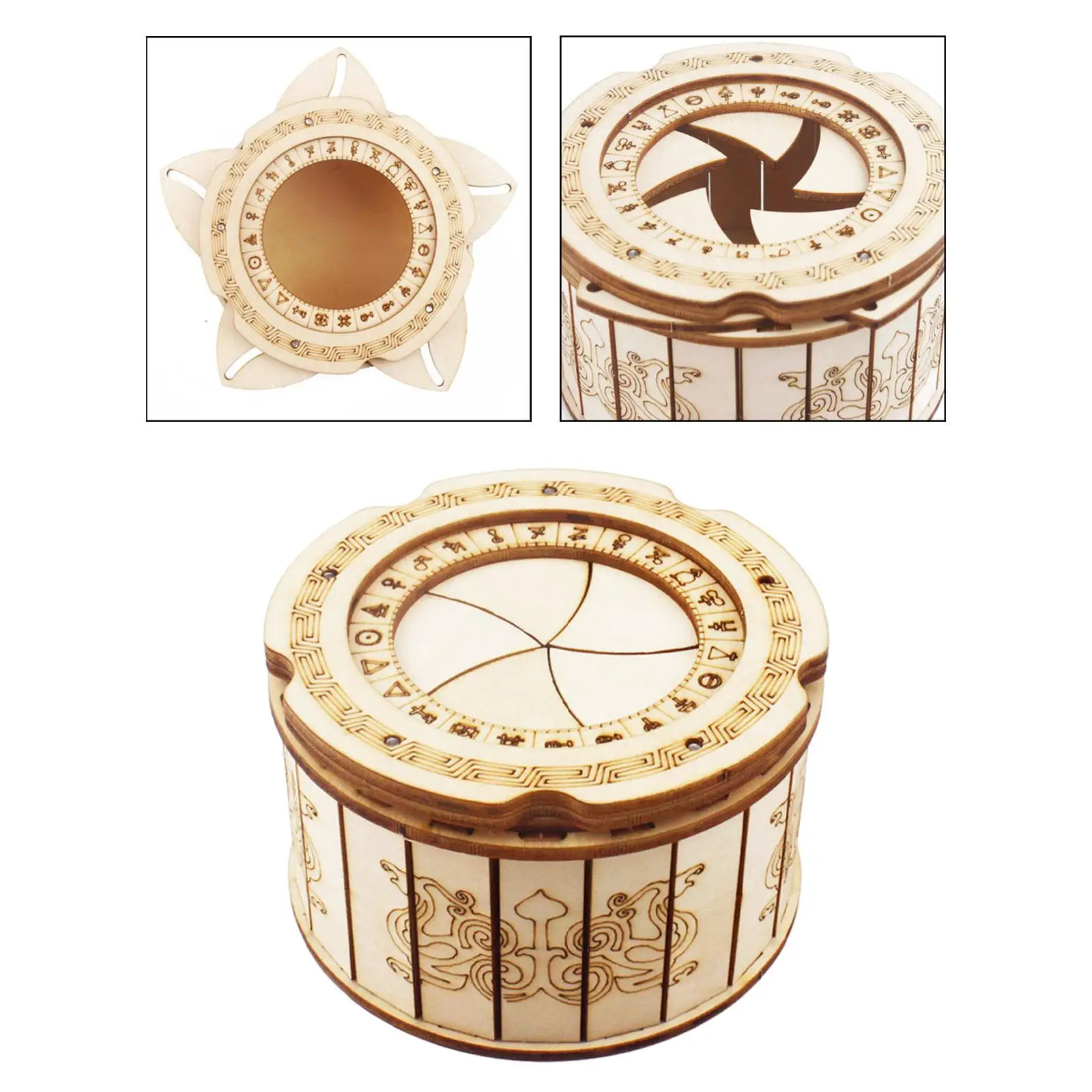 Wooden Puzzle Box Wooden Boxes Money Box Secrets Puzzle Box Treasure Box