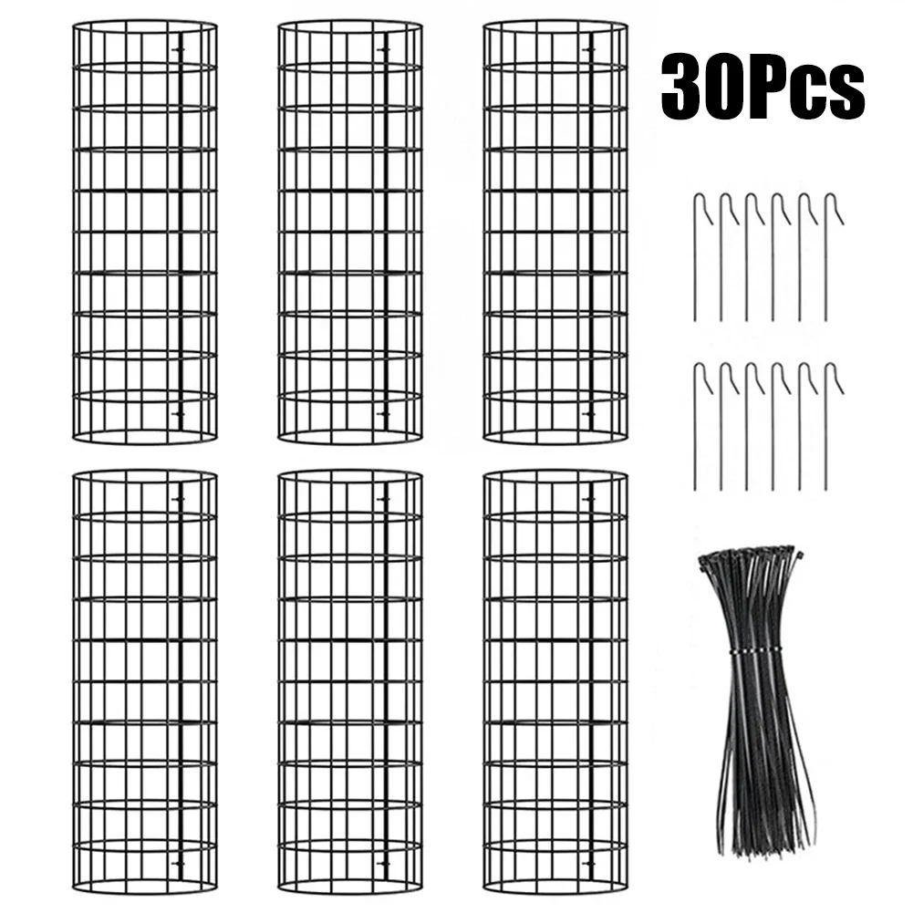 Enhanced Tree Trunk Protection Guards With Metal Stakes Easy Avoids Moisture Accumulation Outdoor Living Plant Ties Supports