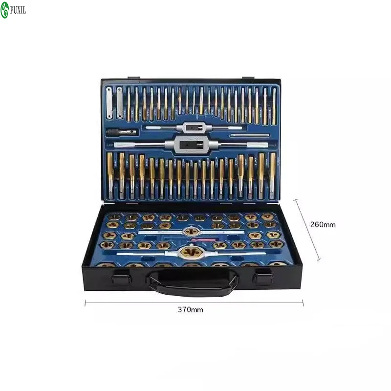 

Tap Plate Tooth Tap Combination Set 86PCS 110PCS Tungsten Steel Titanium Hand Tool Screw Tap Tooth Opener Threading