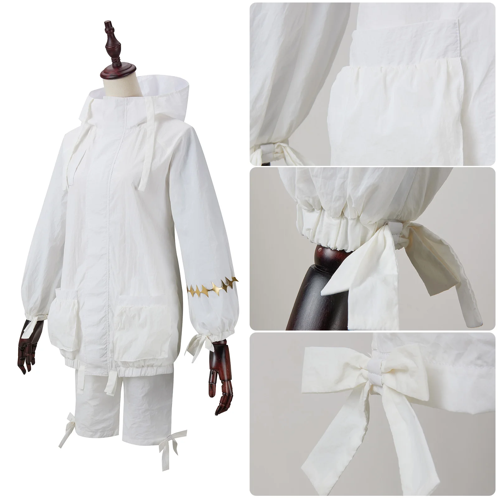 Costume Cosplay d'Oberon Game pour femme, manteau à capuche, pantalon court, uniforme d'Halloween, fête de carnaval, démon trempé