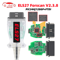 V2.3.8 ELS27 FORScan Scanner For Ford OBD2 Green PCB PIC24HJ128GP OBD2 Car Diagnostic Cable ELM327 J2534 Auto Tools For Mazda