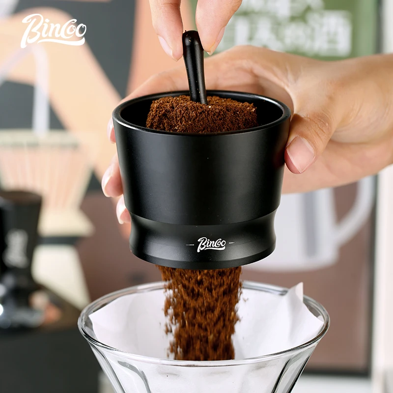 

Умная чашка для дозирования кофе Bincoo из алюминиевого сплава, чаша для заваривания кофе 51/58 мм, чашка для кофейного порошка эспрессо, инструменты для бариста