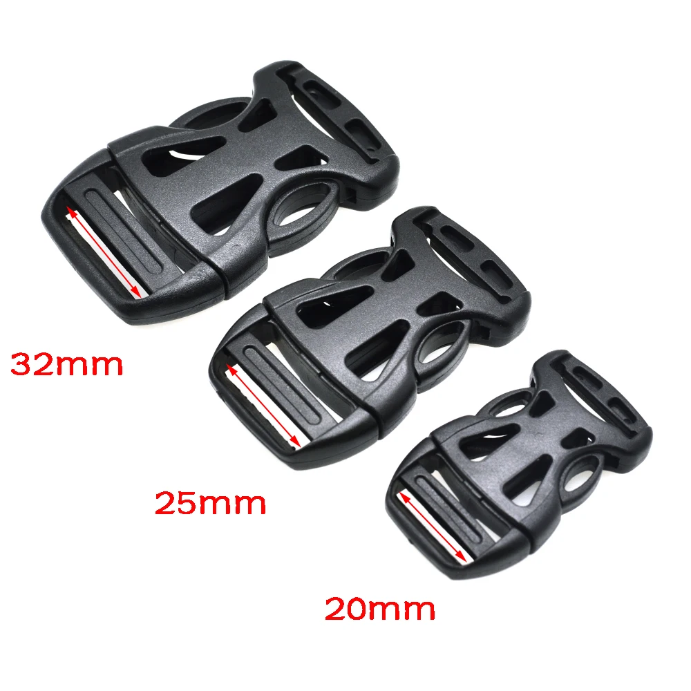 Webbing Size 20mm 25mm 32mm Buckle Plastic Mask Detach Buckle For Backpack Straps Safety Vests Outdoor Buckle