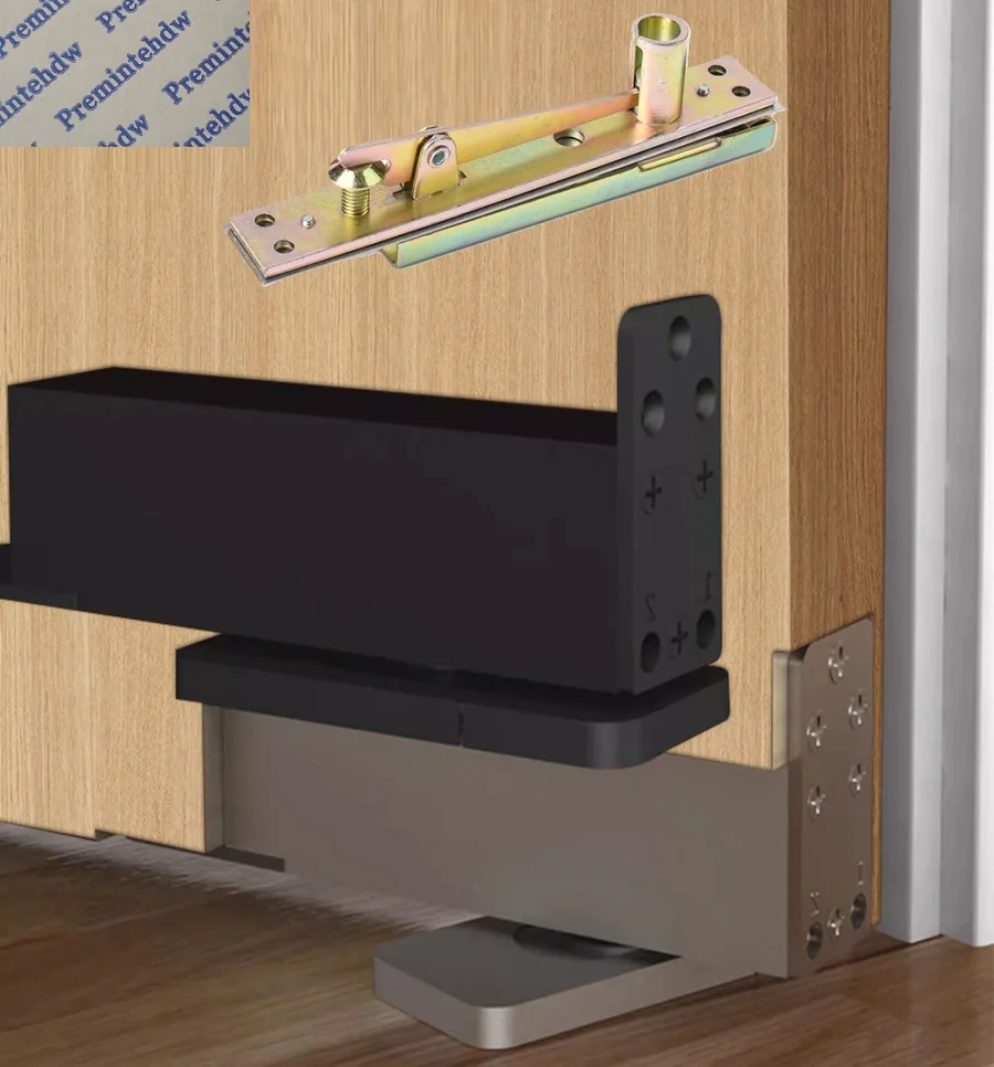 ferme-porte-a-ressort-et-pivot-superieur-en-bois-noir-argente-30-75-kg-2-etapes-sans-creuser