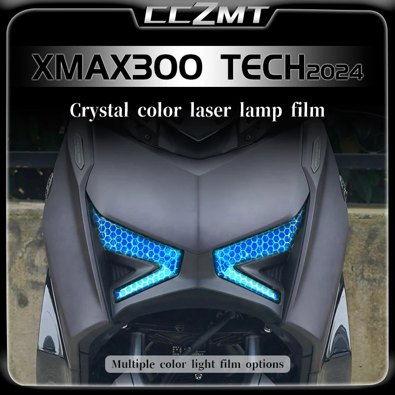 

For Yamaha Xmax300 XMAX X MAX 300 TECH 2024 headlight and taillight film honeycomb laser film sticker modification accessories