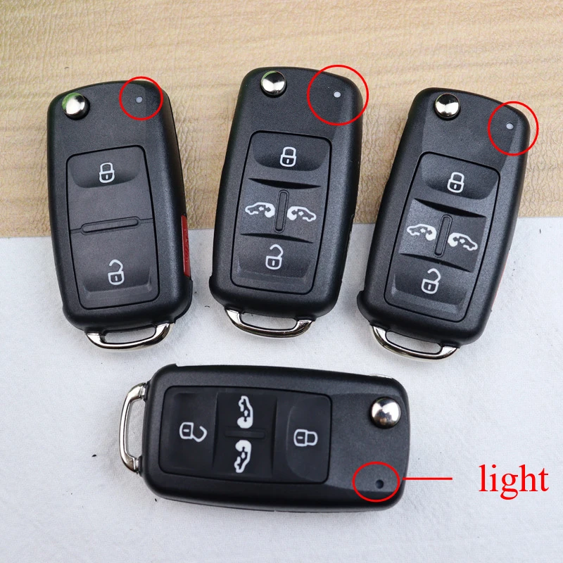 Car Key Housing Key Case Shell for Volkswagen/VW Tiguan Golf Sagitar Polo MK6 Touareg SEAT Touran Skoda Caddy Beetle Scirocco