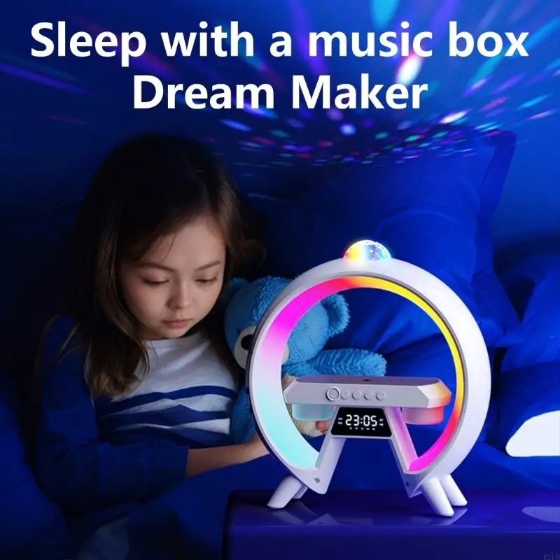 R2LB Wireless Bluetooth-compatible Speaker Wireless Charging and Adjustable Lighting