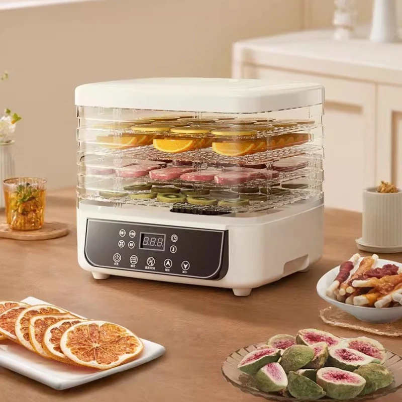 110V / 220V Secador de alimentos AI Atualização Desidratador de prateleira visual transparente Alimentos 360 °   Circulação de ar quente desidratador de alimento