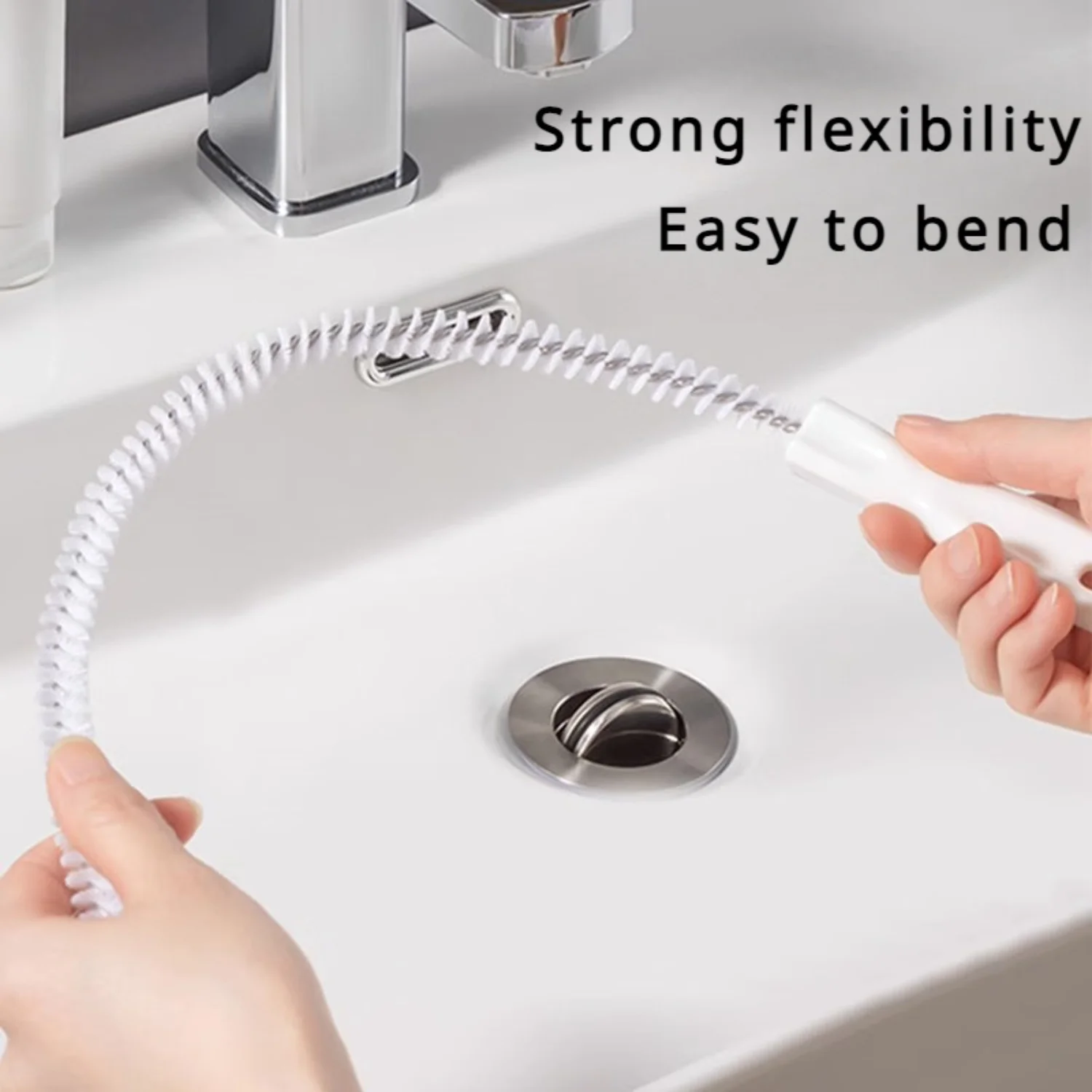 

4-Pack Multi-Drain Snake & Hair Catcher - Metal Sewer Dredging Tool for Kitchen, Bathroom, and Fish Tanks